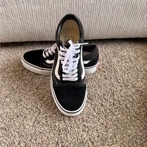 Vans Ward Black & White Old Skool Skate Sneakers